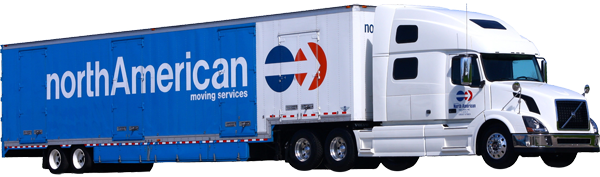 North American transfer trucks can complete your move internationally or accross Canada.